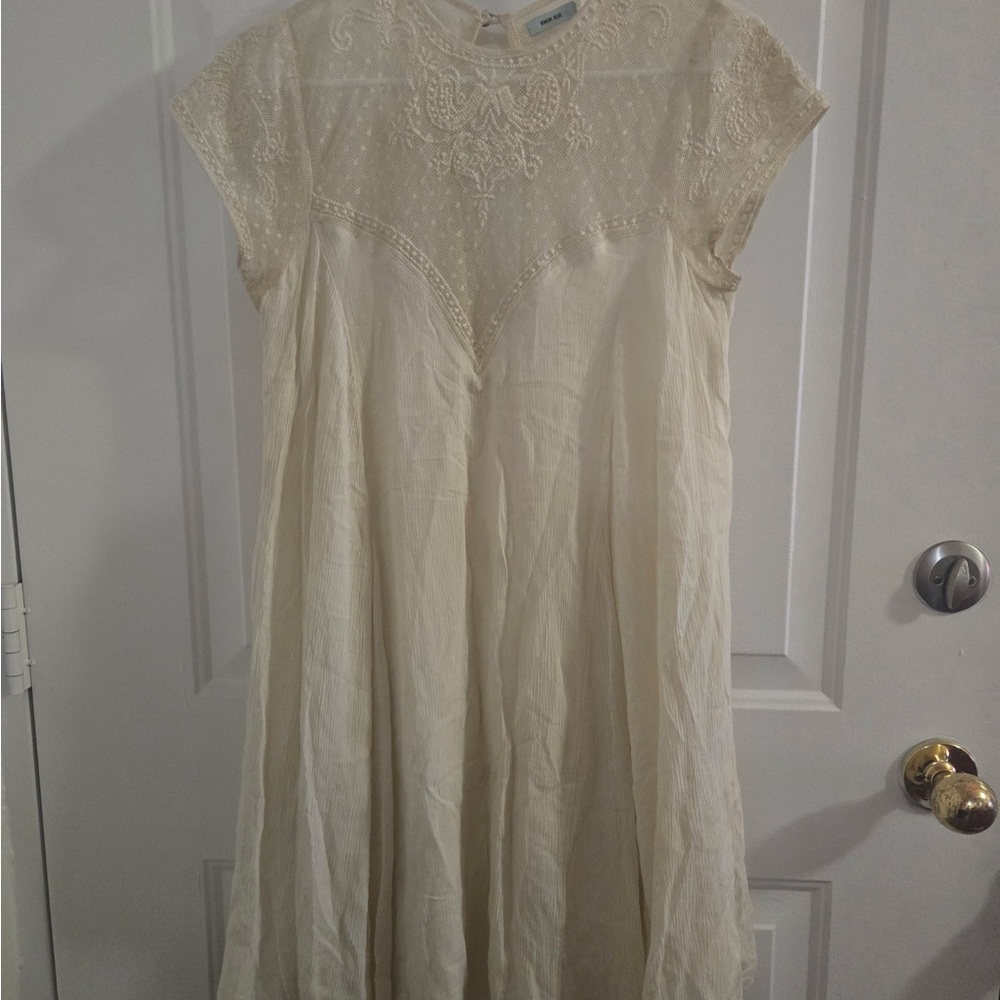 Kimchi Blue Cream Lace Mini Dress